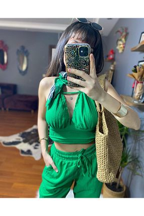 ست بالاتنه و پائین تنه رنگی زنانه بافتنی MODAGK - کد 933959657