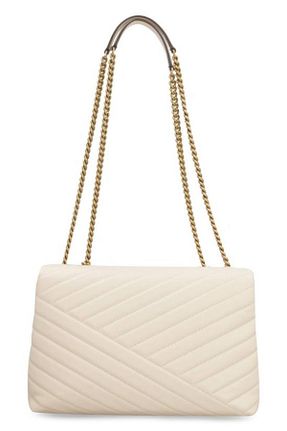 کیف دوشی بژ زنانه پارچه ای Tory Burch - کد 858694305