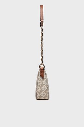 کیف دوشی بژ زنانه چرم مصنوعی Michael Kors - کد 812043683
