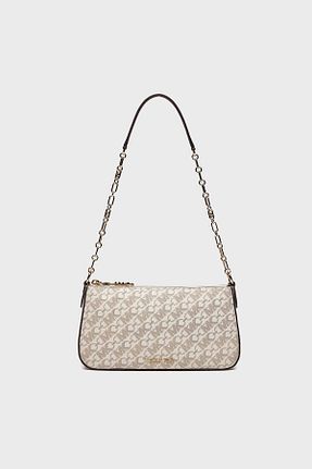 کیف دوشی بژ زنانه چرم مصنوعی Michael Kors - کد 812043683
