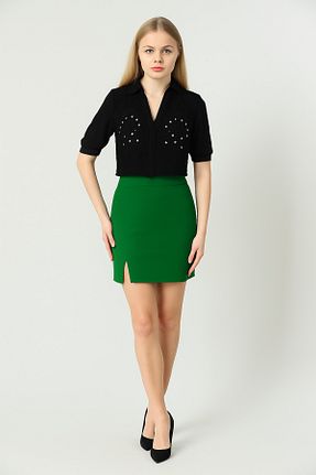 دامن سبز زنانه پلی استر Castivo Fashion - کد 933977718
