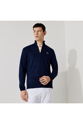 سوئیشرت سرمه ای مردانه ساده Lacoste - کد 823975126