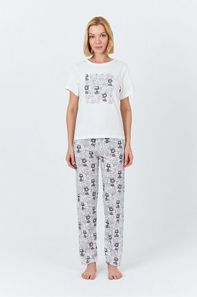 ست لباس راحتی رنگی زنانه چاپی macharel jeans - کد 933979624