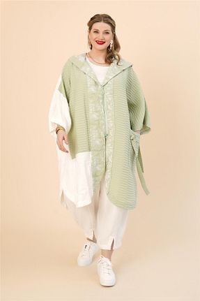 کت سایز بزرگ سبز زنانه پلی استر Zedd+ Plus - کد 933985169