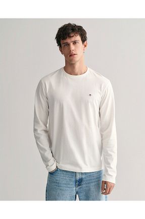سوئیشرت بژ مردانه ساده Gant - کد 850233152
