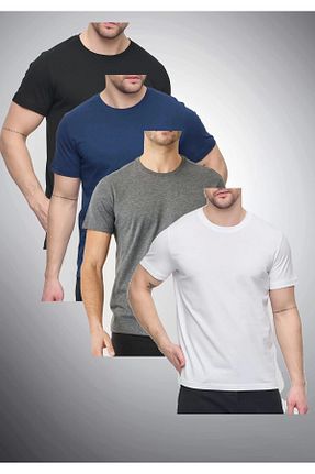 تیشرت رنگی مردانه یقه هفت PHANTOM JEANS - کد 933993318