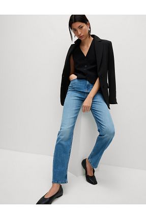 شلوار جین آبی زنانه پاچه ساده Marks & Spencer - کد 933995744