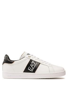 کفش اسنیکر سفید مردانه چرم اصل Emporio Armani - کد 830483600