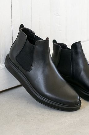 بوت / نیم بوت مشکی مردانه چرم خالص Deery - کد 163573125