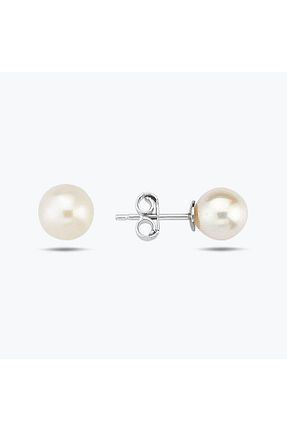گوشواره طلا سفید زنانه 14 عیار Altınbaş - کد 356048478
