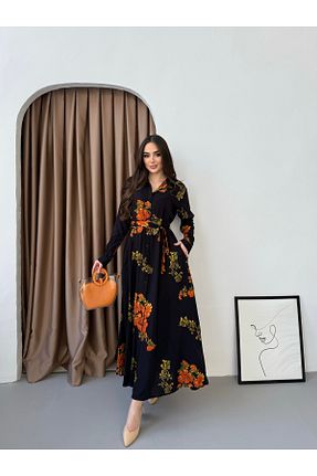 لباس مشکی زنانه بافتنی Anna Moda - کد 934044114