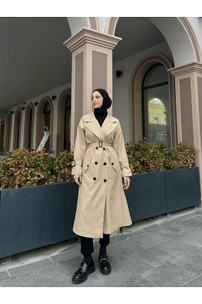 ترنچکت بژ زنانه پلی استر TANISA - کد 935045236