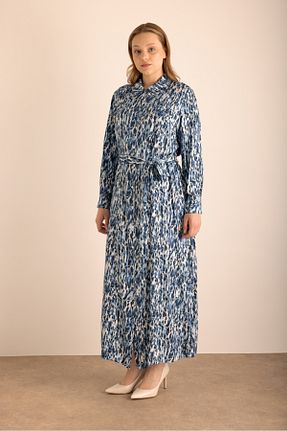 لباس آبی زنانه بافتنی Aker - کد 934081916