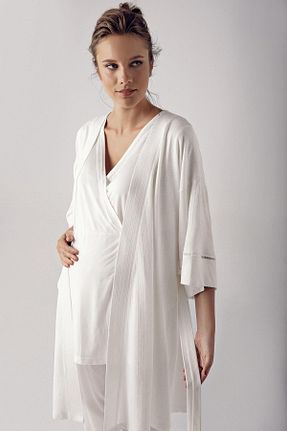 ست لباس راحتی بارداری نباتی زنانه مخلوط ویسکون Artış - کد 87393207