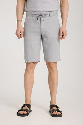 شلوارک و برمودا طوسی مردانه رگولار muzzo jeans - کد 925431994