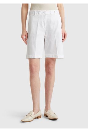 شلوارک و برمودا سفید زنانه رگولار United Colors of Benetton - کد 934087609