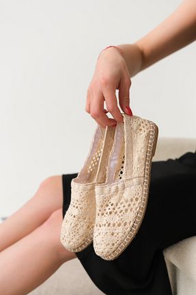 بابت بژ زنانه پارچه ای Cananın Pabuçları - کد 934097430