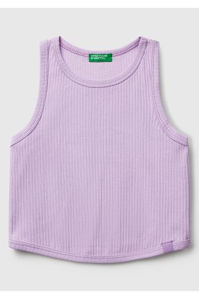 رکابی بنفش بچه گانه چرم United Colors of Benetton - کد 934094397