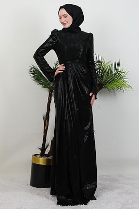 لباس حجاب مشکی زنانه رگولار GİYZAMİLA - کد 934091142