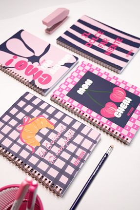 دفتر سرمه ای Karton Matt Notebook - کد 934094106