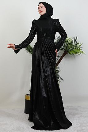 لباس حجاب مشکی زنانه رگولار GİYZAMİLA - کد 934091142