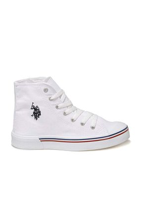 کفش اسنیکر سفید زنانه بند دار U.S. Polo Assn. - کد 72621216