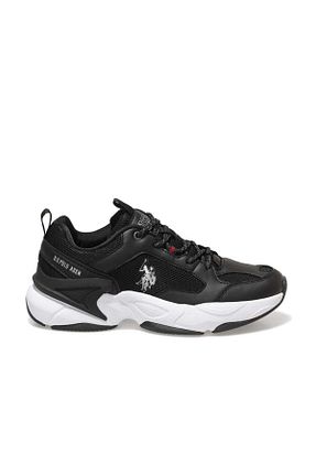 کفش اسنیکر مشکی زنانه بند دار U.S. Polo Assn. - کد 83468262