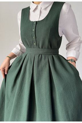 لباس حجاب خاکی زنانه Salopet hrmonny - کد 934109682