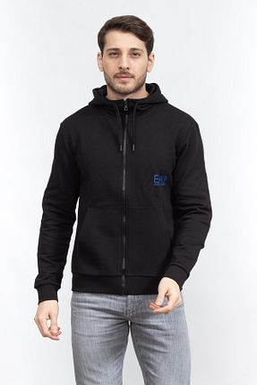 سوئیشرت مشکی مردانه ساده EA7 - کد 804375692