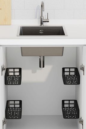 نظم دهنده کمد مشکی پلاستیک HOMENIVA - کد 934104934