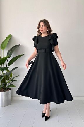 لباس مشکی زنانه بافتنی MaziButik - کد 934102126