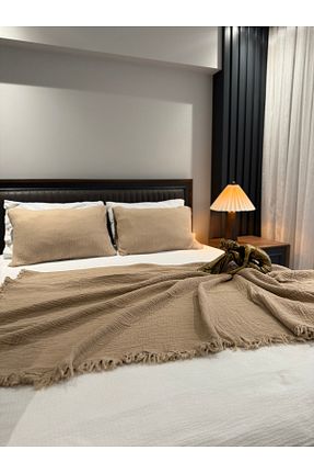 روتختی دونفره بژ پنبه ای Almir Home - کد 934114411