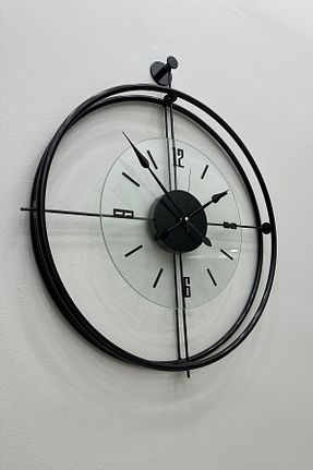 ساعت دیواری مشکی 50 x 60 MetaQuartz Aksesuar - کد 788343882