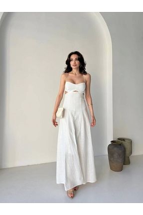 لباس سفید زنانه بافتنی Ecenin Favorileri - کد 934113327