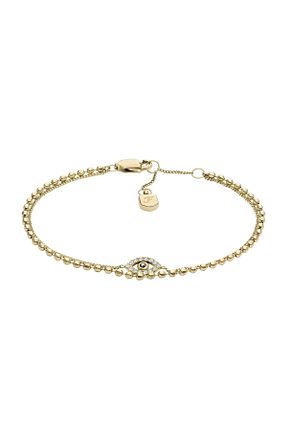 دستبند استیل (فولاد) طلائی زنانه استیل (فولاد) Fossil - کد 892751590