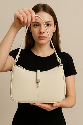 کیف دوشی سفید زنانه چرم خالص Sole Sisters - کد 929424820