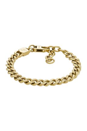 دستبند استیل (فولاد) طلائی زنانه استیل (فولاد) Fossil - کد 809002187