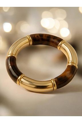 دستبند استیل (فولاد) طلائی زنانه استیل (فولاد) Merand - کد 901440021
