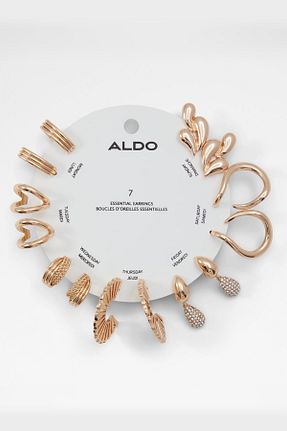 گوشواره استیل (فولاد) طلائی زنانه استیل ضد زنگ Aldo - کد 934114580
