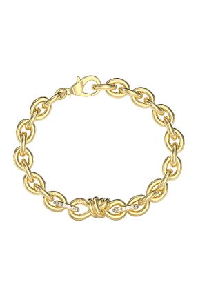 دستبند استیل (فولاد) طلائی زنانه استیل (فولاد) Guess - کد 841107835