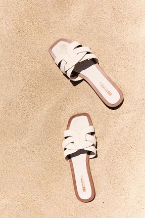 دمپائی سفید زنانه پلی استر Pull & Bear - کد 934134128