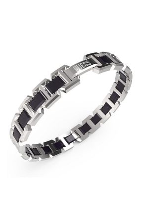دستبند جواهر بژ مردانه استیل (فولاد) Guess - کد 820423861