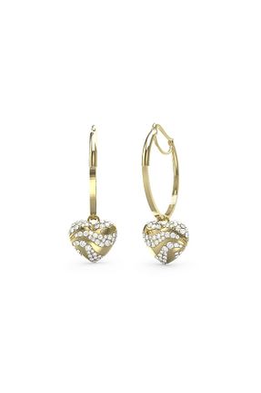 گوشواره جواهر طلائی زیرکن Guess - کد 867000962