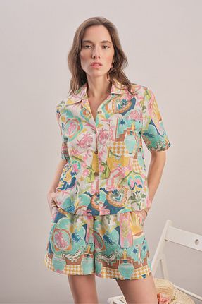 شلوارک و برمودا رنگی زنانه فاق بلند Mavlo - کد 934147839