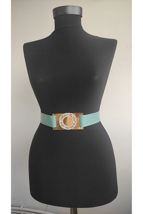 کمربند فیروزه ای زنانه پارچه ای asillaksesuar - کد 934152200