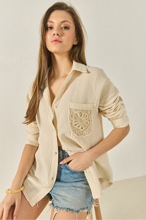 پیراهن بژ زنانه Relaxed Bianco Lucci - کد 934146290