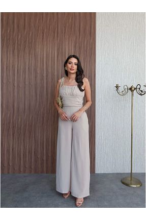 سرهمی بژ زنانه بند دار ESRAHELVACI - کد 934140190