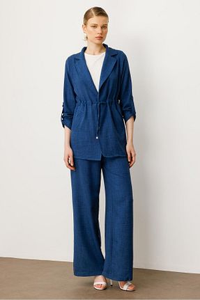 تونیک سرمه ای زنانه بافتنی Moda İlgi - کد 934142012