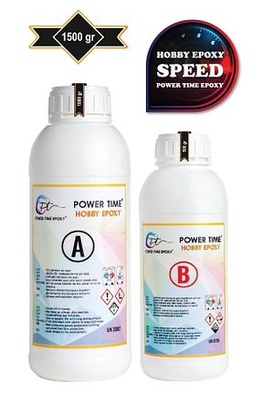 لوازم نقاشی نارنجی POWER TIME EPOXY - کد 91293659