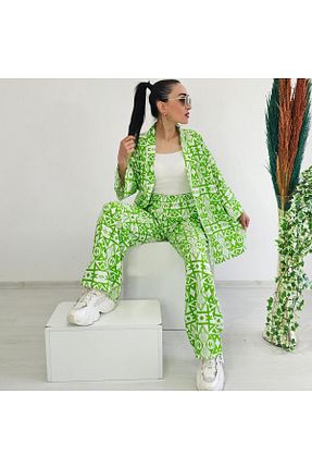 کیمونو و کافتان سبز زنانه لیکرا Altı Üstü Butik - کد 863656851